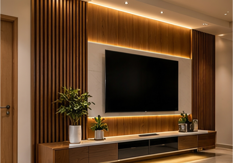Wooden TV Panel
